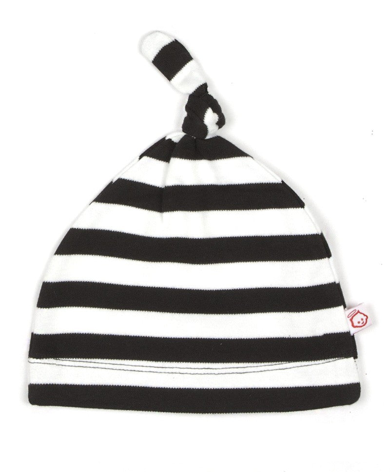 Black and white striped baby hat shop