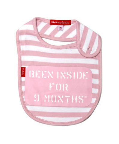 PINK BEEN INSIDE FOR 9 MONTHS - BABY BIB
