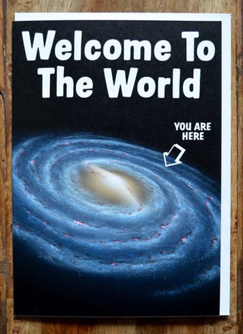 WELCOME TO THE WORLD GREETING CARD